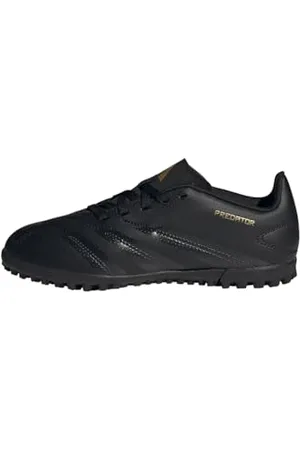 adidas Predator Club Junior Football Boots Turf, Scarpe da Calcio, Core Black/Carbon/Gold Metallic, 30.5 EU