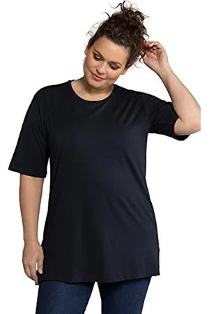 Ulla Popken Maglietta Basic, Girocollo Polo Donna, , 60-62
