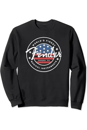 Fender American Flag Circle Stamp Logo Felpa