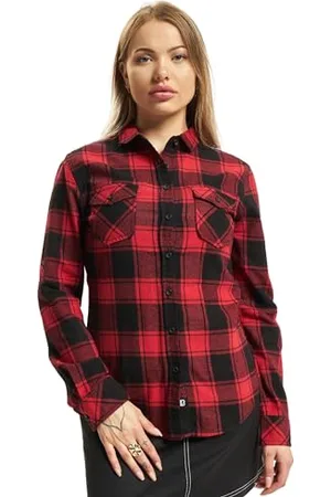 Brandit Women Amy Flannel Shirt Long S, Donna, , 5XL