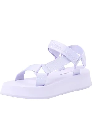 Calvin Klein Jeans Donna Sandali Webbing Sandal Estivi, Viola (Lavender Blue/Pastel Lilac), 39