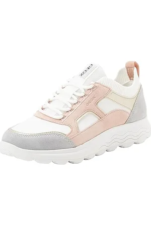 Geox D Spherica C, Sneakers Donna, Bianco (White Nude), 36 EU