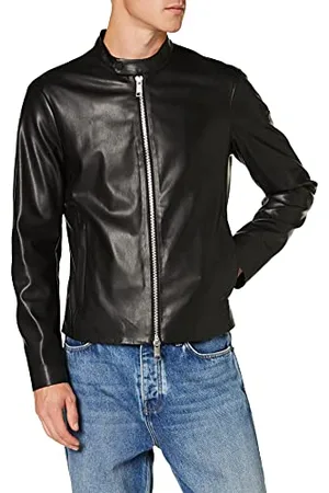 Armani Exchange Eco-leather Blouson Bomber da Uomo, (Black 1200), XS