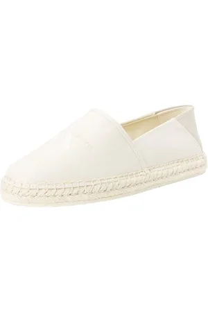 Calvin Klein Jeans Espadrillas Donna Scarpe in Tela, Bianco (Creamy White/Eggshell), 39