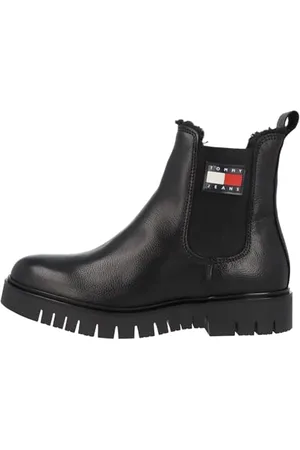 Tommy Hilfiger Donna Stivaletti Chelsea Caldi, (Black), 38