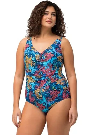 Ulla Popken Costume da Bagno Wiebke, Vita a ribalta Intero, , 36 Donna