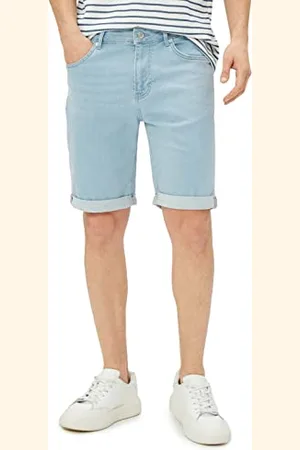 Koton Bermuda Jean Shorts Folded Detailed Slim Fit Buttoned Pantaloncini, (600), 39 Uomo
