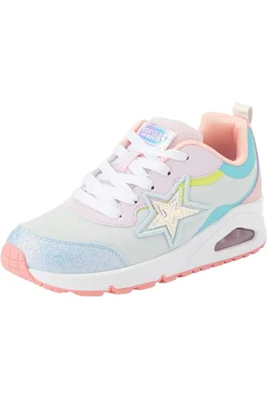 Skechers Street Girls, Sneaker, Lt. Blue Synthetic/Multi Trim, 36.5 EU