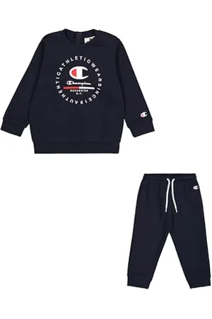 Champion Legacy Graphic Shop TD (306847) -Ultra-Light Soft Compact Powerblend Fleece Crewneck Completo, , 9 Mesi Bambino