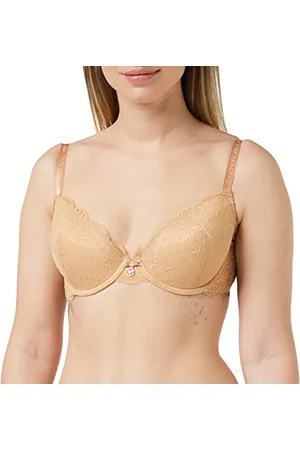 Emporio Armani Natural Push Up Bra Virtual Lace, Reggiseno Push-Up Donna, (Nude), 34C