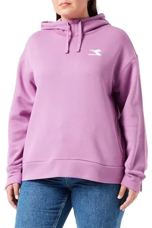 Diadora L.hoodie Slit, Felpa Donna, (Violet Mulberry), XXL