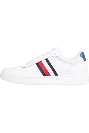 Tommy Hilfiger Uomo Sneakers Court Low Top, (White), 44