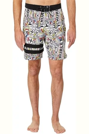 Hurley Phantom-Eco 25TH S1 Block Party 18" Costume a Boxer, , 30 Uomo