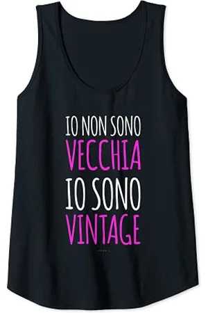 LUMOMIX Donna Canottiere Donna Sportive Sono Vintage Regalo Compleanno Canotta