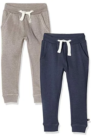 Minymo Basic 36-Sweat Pant (2-Pack) Pantaloni, (Ensign Blue/Grigio 794), 152 Bambini e Ragazzi