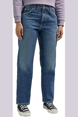 Lee Rider Classic Straight Jeans, , 48 IT (34W/33L) Donna