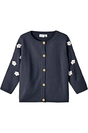 NAME IT NMFBESALLY LS Knit Card Maglione Cardigan, , 110 Ragazze