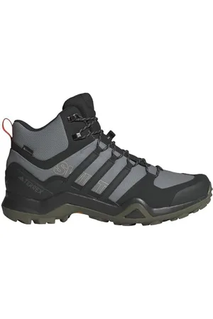 adidas Terrex Swift R2 Mid Gore-Tex Hiking Shoes, Scarpe da Trekking Uomo, Solid Grey/Core Black/Olive Strata, 40 EU