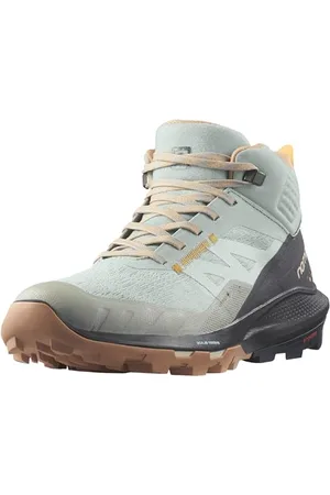 Salomon Outpulse Mid GTX W, Scarpe da Trekking Donna, Wrought Iron Ebony Blazing Orange, 38 EU