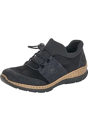 Rieker N32x8-00, Scarpe da Ginnastica Basse Donna, Nero (Schwarz/Schwarz/Schwarz 00), 36 EU