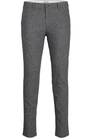 JJ Jrebmichael Slim Herringbone Pantaloni, , 29W x 32L Uomo