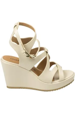 Chattawak 7oxalisbeige37, Sandali con Tacco Donna, , 37 EU