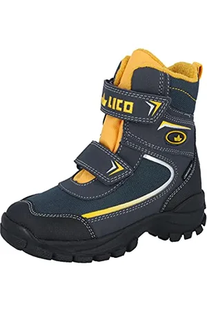 LICO Eskil V, Stivali da Neve, Blu/Arancione, 27 EU