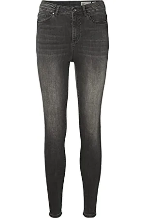 VERO MODA Vmsophia M34-Jeans da Donna, a Vita Alta, Colore Jeans, , M