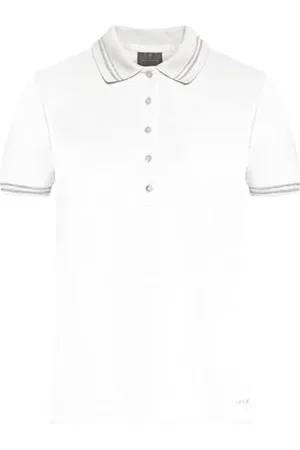 Geox W Polo, Optical White, XS da Donna
