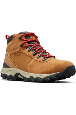 Columbia Newton Ridge Plus 2 Suede WP, Scarponi da trekking alta Uomo, Elk/Mountain Red 2024 , 40.5 EU