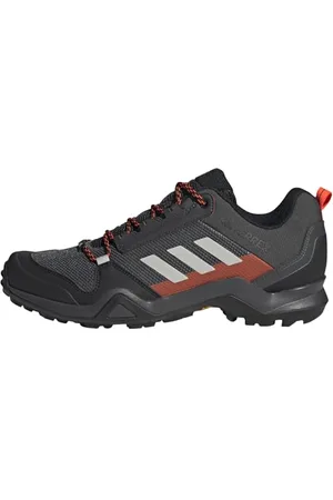 adidas Terrex AX3 Hiking Shoes, Scarpe da Trekking Uomo, Solid Grey/Grey One/Solar Red, 42 2/3 EU