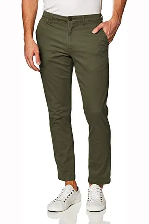 Amazon Pantaloni Chino Elasticizzati Casual vestibilità Aderente Uomo, , 32W / 31L