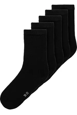 NAME IT Bestseller A/S Nknsock 5p Solid Noos Calzini, , 19-21 Unisex-Adulto