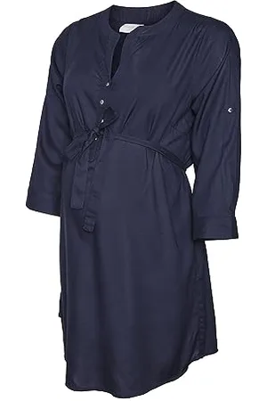Mama;licious MLMERCY 3/4 Woven Tunic Noos Eco A. Camicetta Lunga, , L Donna