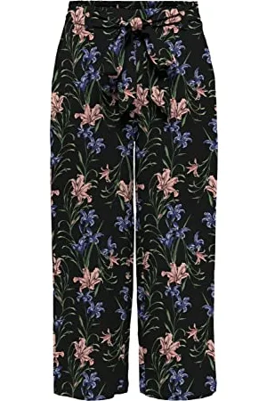 ONLY Onlnova Life Crop Palazzo Pant AOP PTM Pantaloni, , 34 da Donna