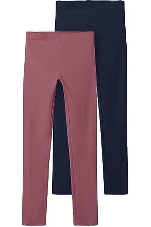 NAME IT Nkfvivian 2P Legging L Noos, Leggings Bambine e ragazze, (Deco Rose/Pack:PACKED WITH DARK SAPPHIRE), 110-116