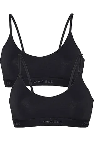 Lovable Reggiseno Crop Top Originals con Logo Donna x2, , M