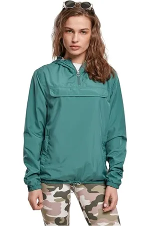 Urban classics Ladies Basic Pull Over Jacket Giacca, (Paleleaf), XXL Donna