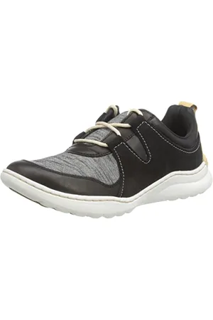 Clarks Teagan Lace, Scarpe da Ginnastica da Donna, Nero (Black Combi), 37.5 EU