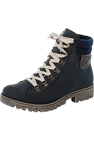 Rieker 785f8, Stivaletti Donna, Blu (Mare/Navy/Kastanie 14), 43 EU