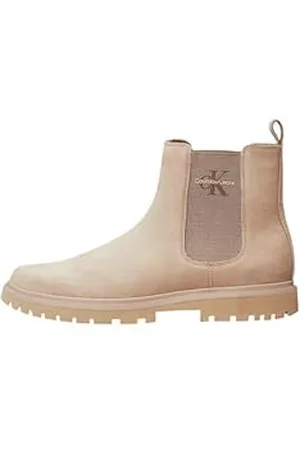 Calvin Klein Eva Boot Mid Chelsea Iconic Dr YM0YM01080, Stivali Uomo, Beige (Triple Savannah Tan), 46 EU