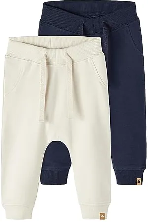 NAME IT Nbntakki 2P Sweat Pant Noos, Pantaloni Della Tuta Unisex - Bambini e ragazzi, (Dark Sapphire), 98