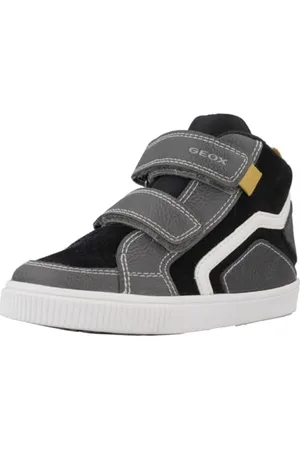 Geox B Kilwi Boy E, Scarpe da Ginnastica Bimbo 0-24, Multicolore (Black Grey), 21 EU