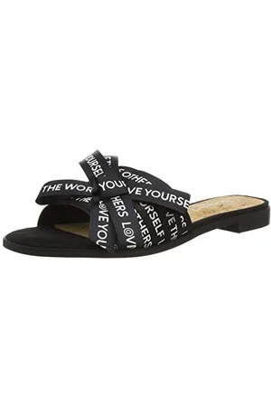 Desigual Scarpe Mambo Lettering, Sandali Peeptoe Donna, , 36 EU