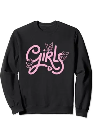 Sanrio Hello Kitty My Melody Kuromi Kawaii Girl Power Felpa