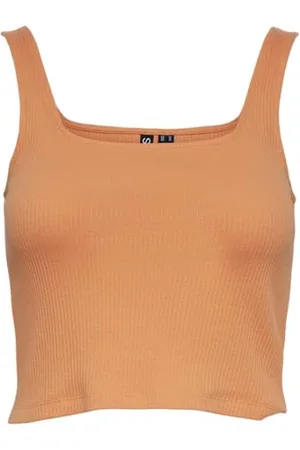 Pieces® Pcnukisa Cropped Tank Top Noos Canotta, , S Donna