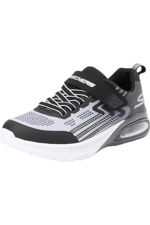 Skechers Microspec Max Advance, Scarpe da Ginnastica, Black/Charcoal, 21 EU