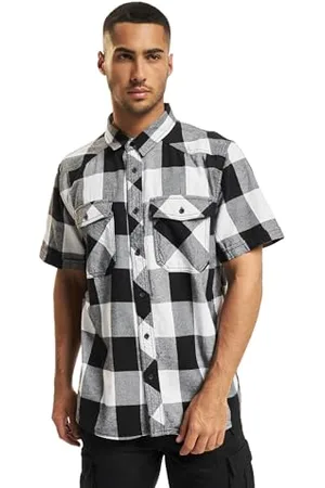 Brandit Check Shirt Short Sleeve, Uomo, , M