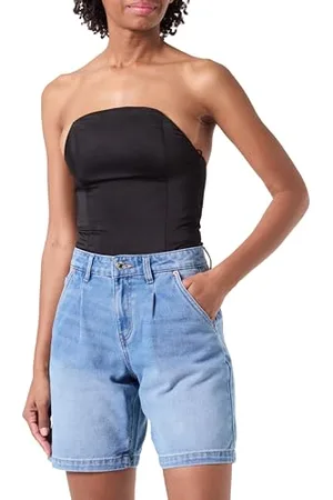 VERO MODA Vmevelyn LR Long Denim Shorts Gu3209 Pantaloncini, , L Donna