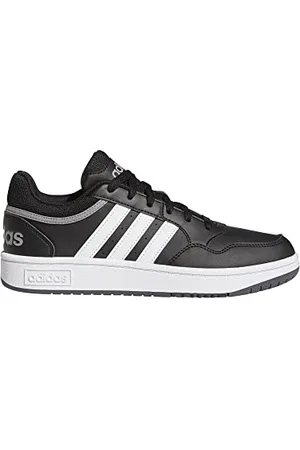 adidas Hoops 3.0 Low Classic Shoes, Scarpe Donna, Core Black/Grey Six/Grey Three, 44 EU